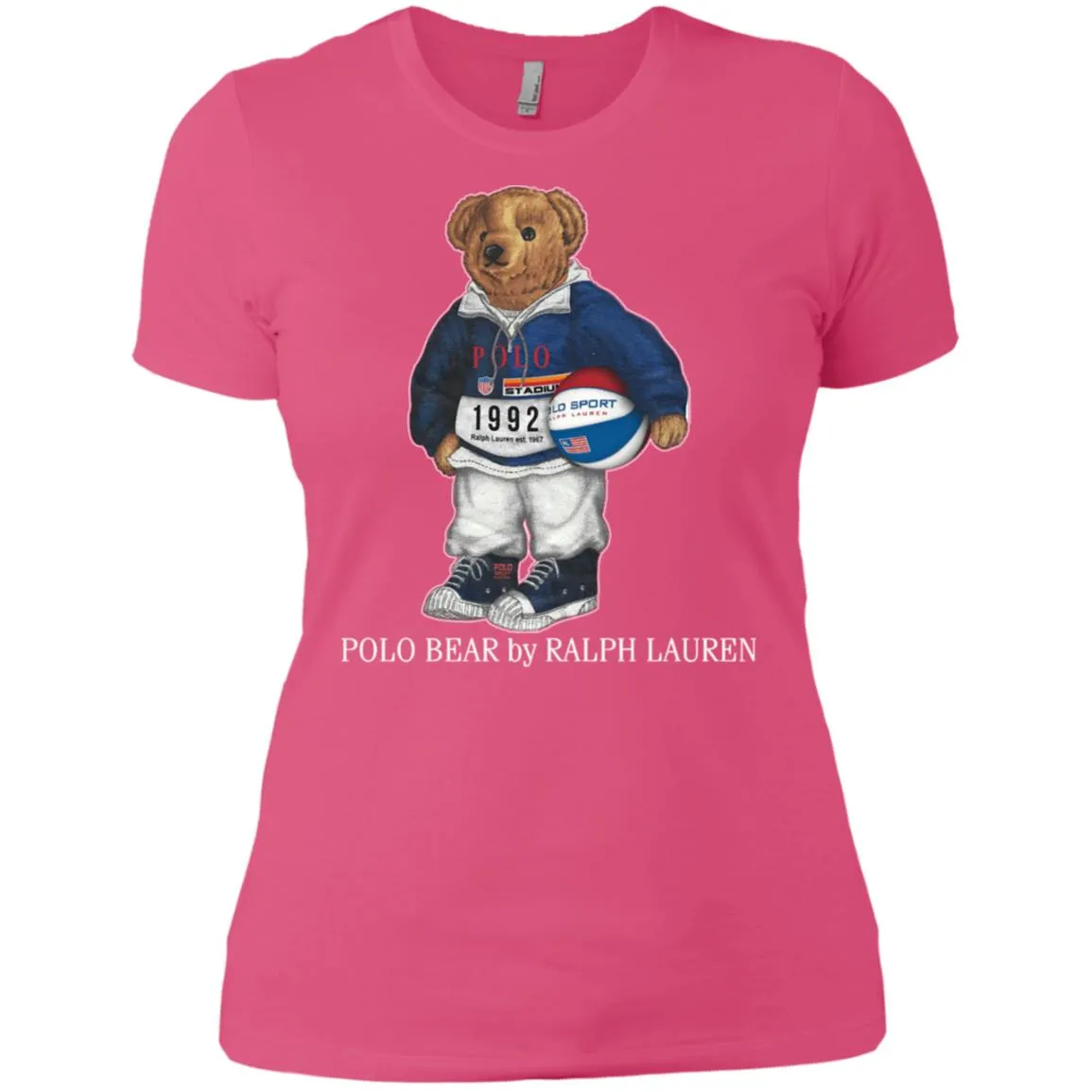 Ralph Lauren Polo Bear T-shirt Women Cotton T-Shirt