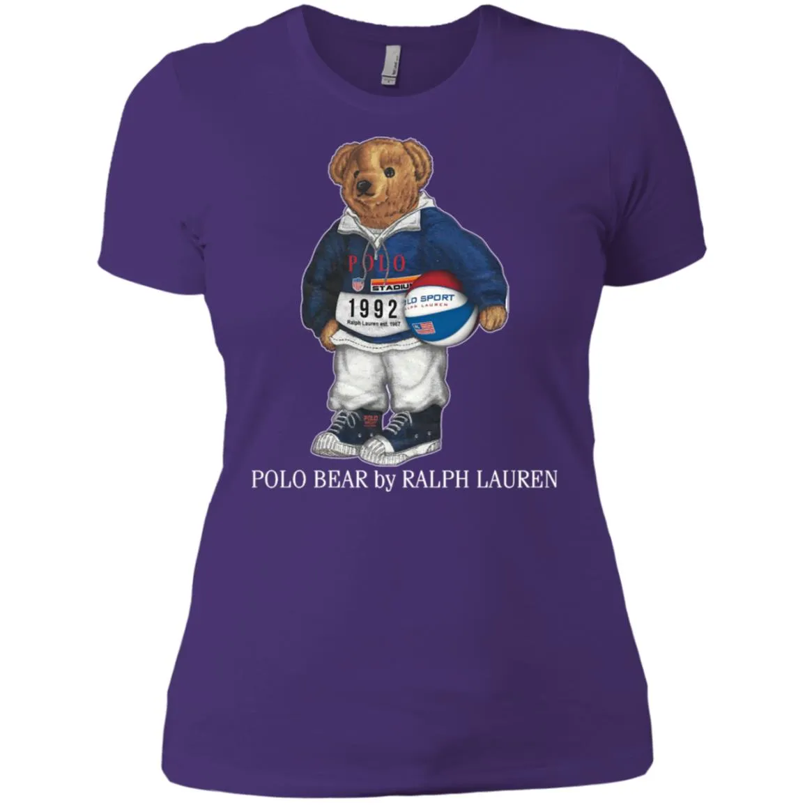 Ralph Lauren Polo Bear T-shirt Women Cotton T-Shirt