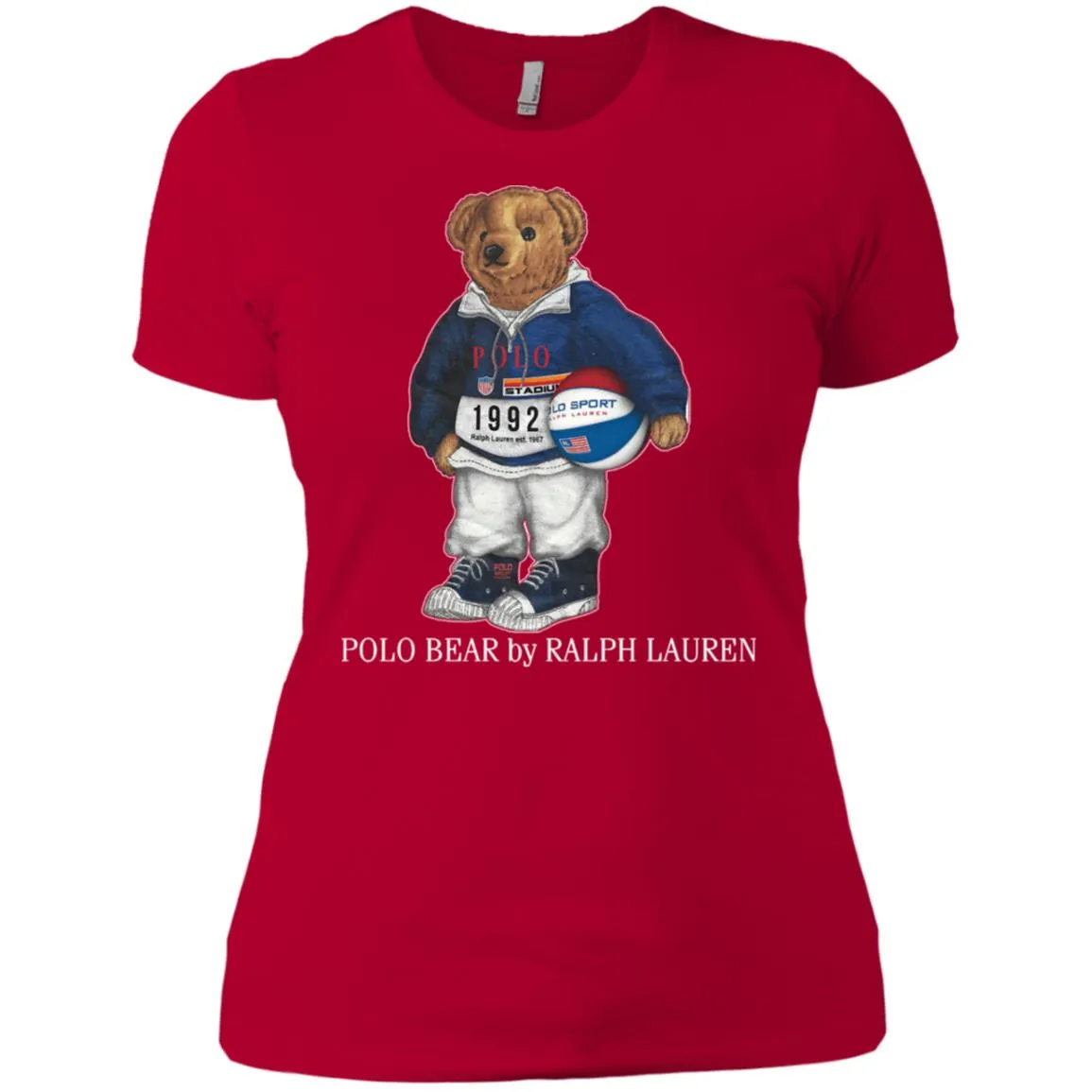 Ralph Lauren Polo Bear T-shirt Women Cotton T-Shirt