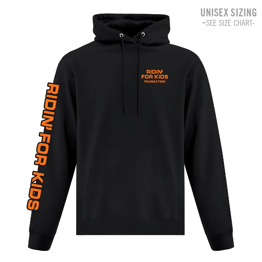 Ridin' For Kids - Adult Unisex Pullover Hoodie with sleeve print  (RFKT-003PC-F2500)