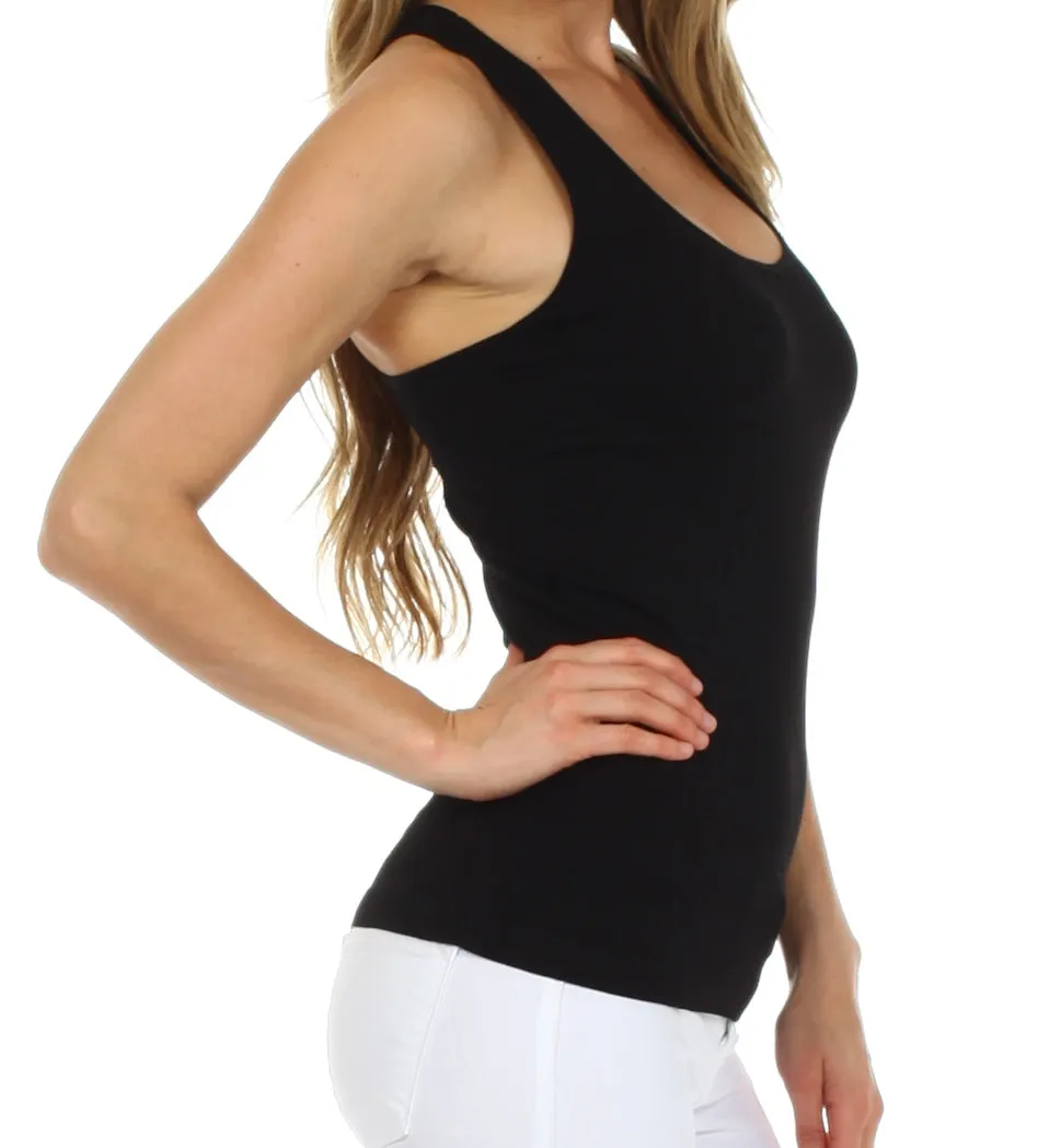 Sakkas Basics Ribbed Racerback Cami Tank Top