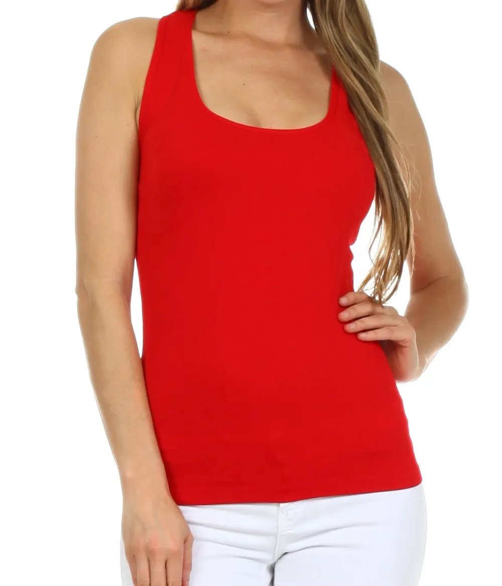 Sakkas Basics Ribbed Racerback Cami Tank Top