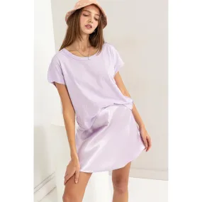 Satin Skater Mini - Lavender