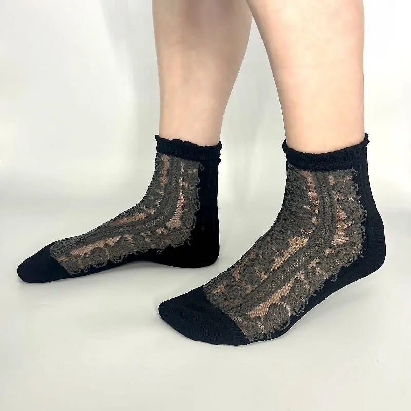 SOCKS Black | Sheer Wool Blend