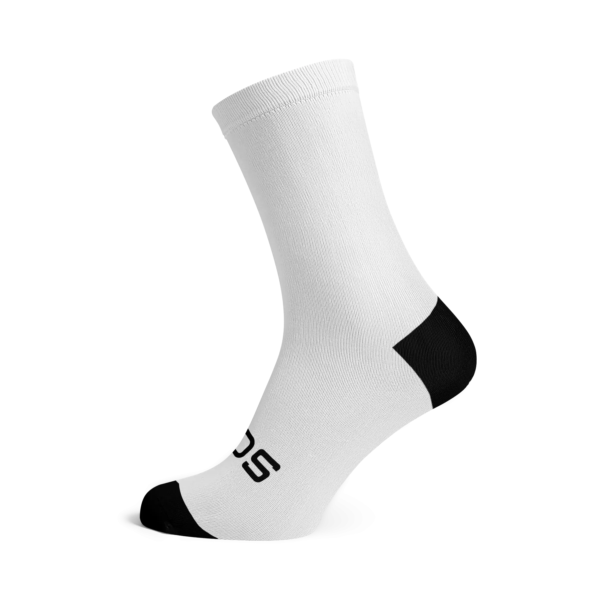 Sox Solid White Crew Length Socks