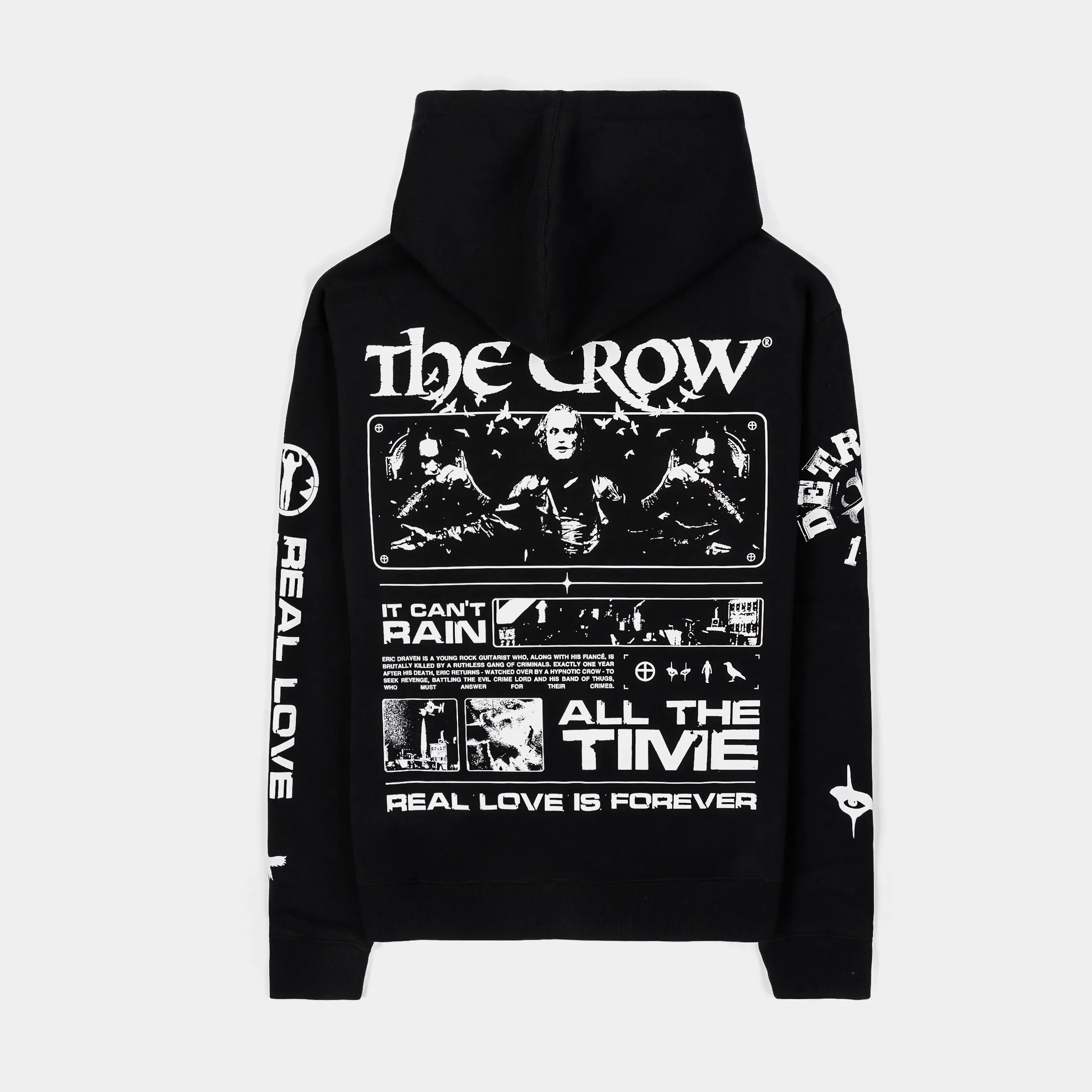 SP x The Crow 1994 Pullover Mens Hoodie (Black/White)