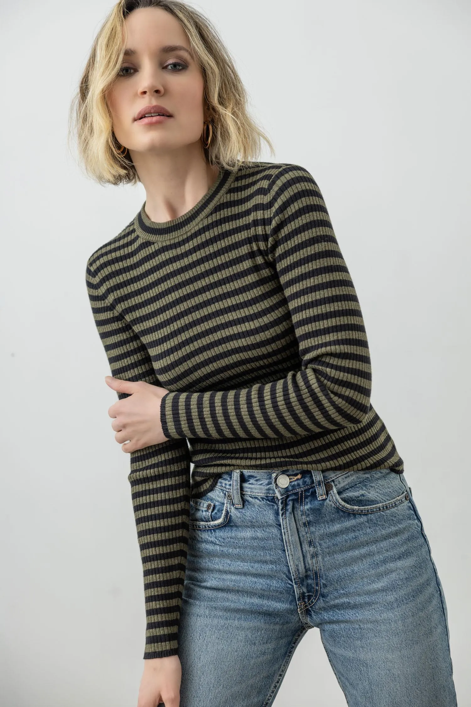 Striped Crewneck Sweater