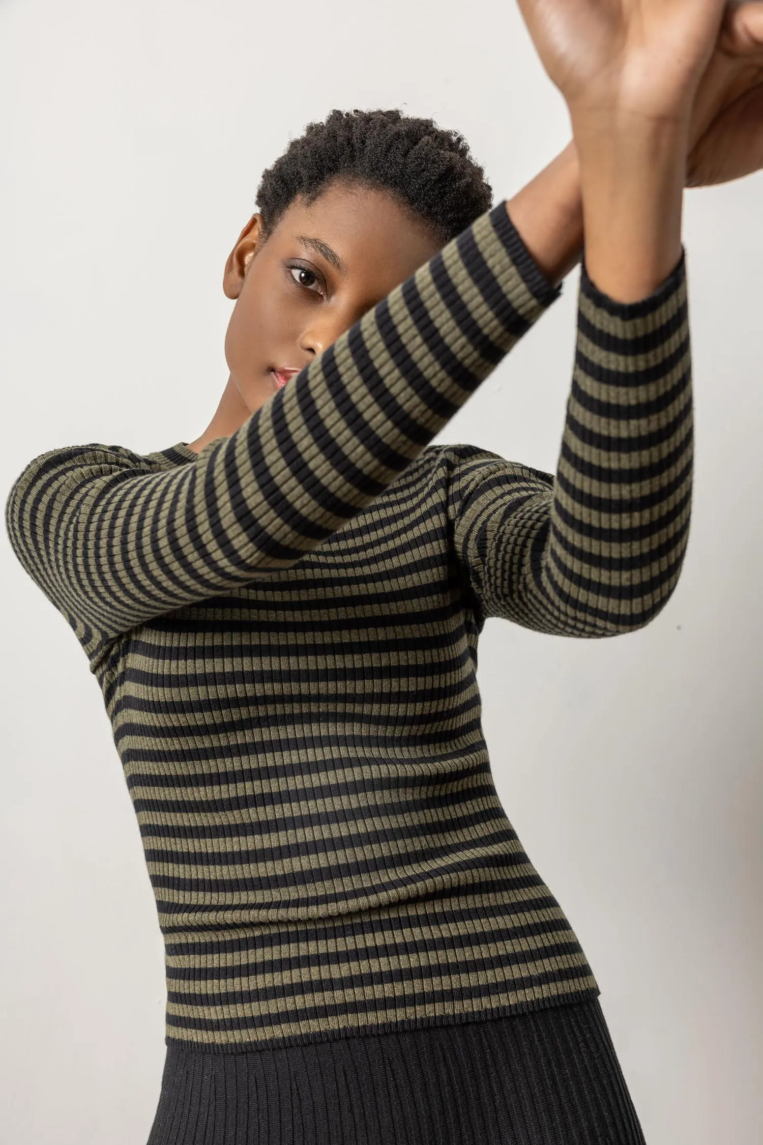 Striped Crewneck Sweater