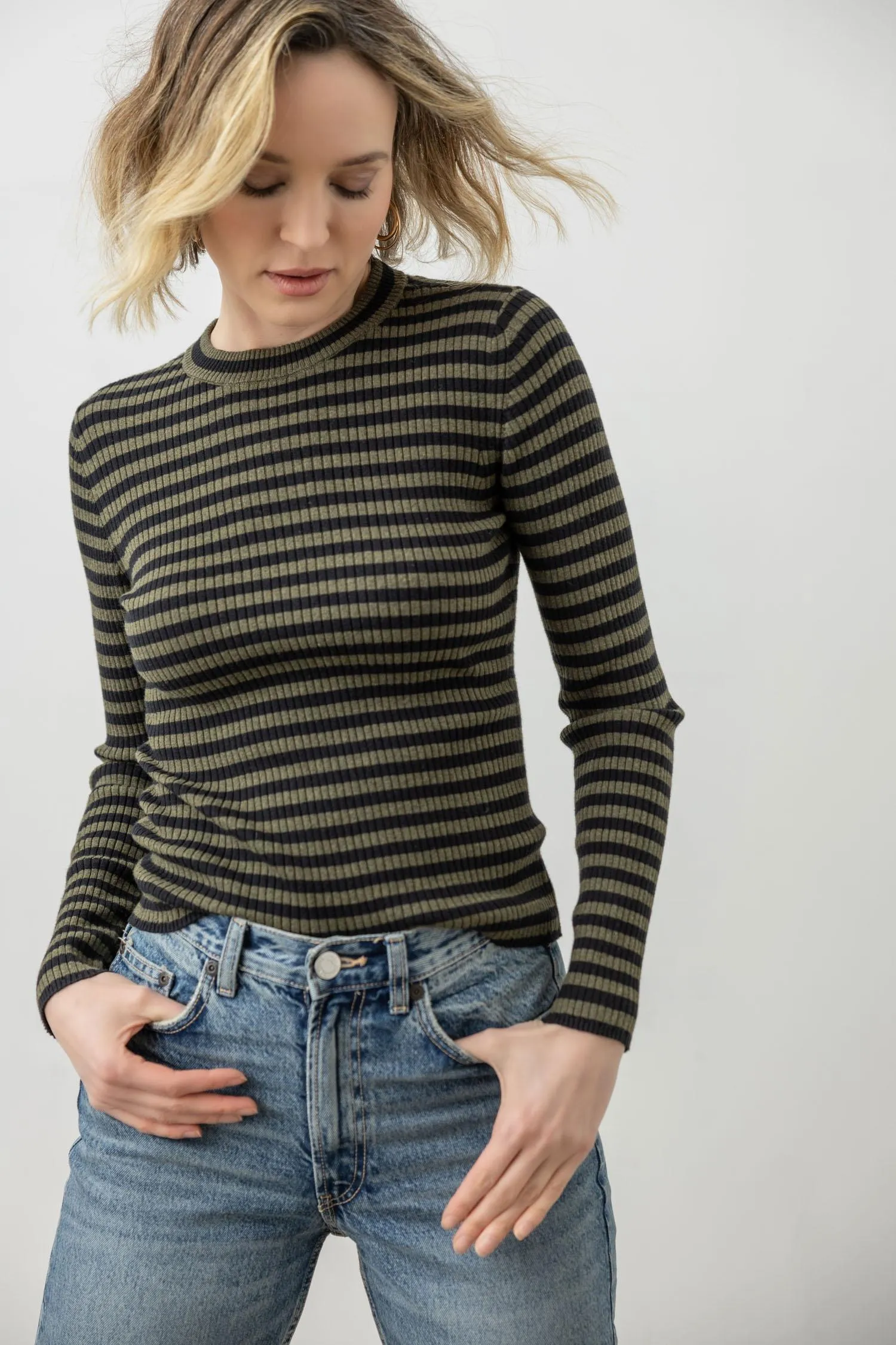 Striped Crewneck Sweater