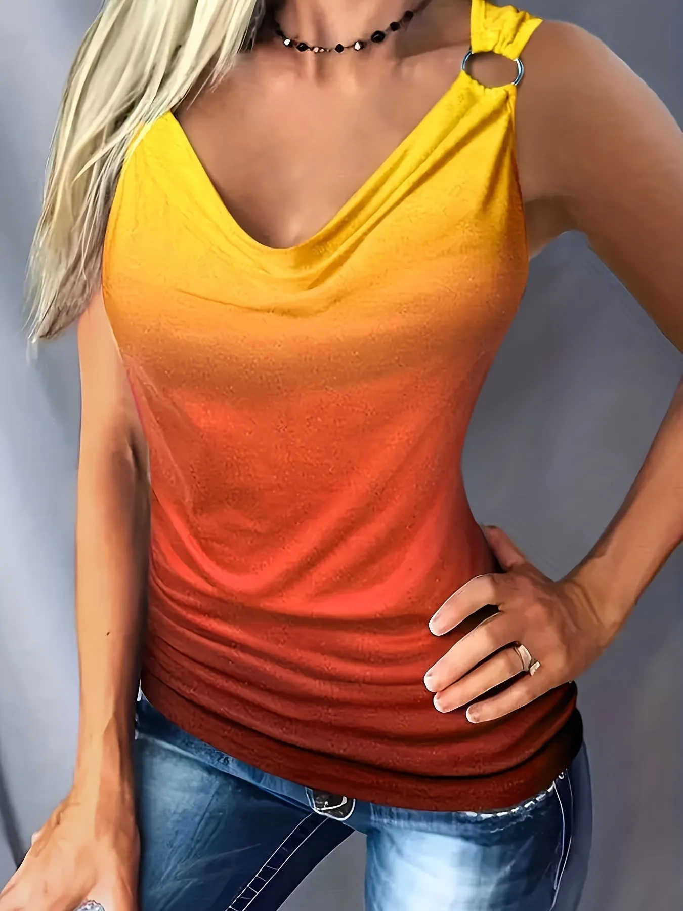 Summer Ready Crew Neck Tank Top for Women