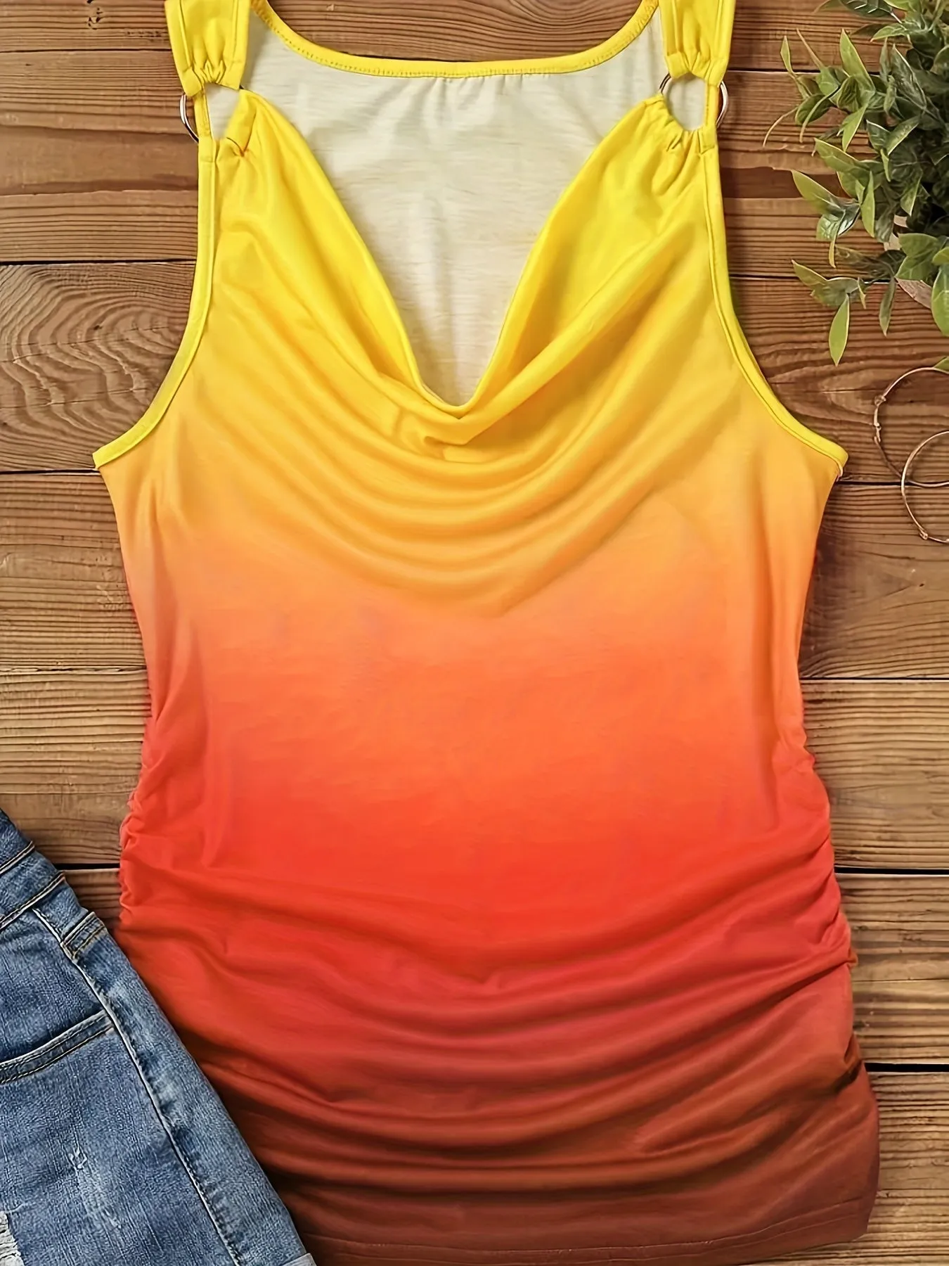 Summer Ready Crew Neck Tank Top for Women