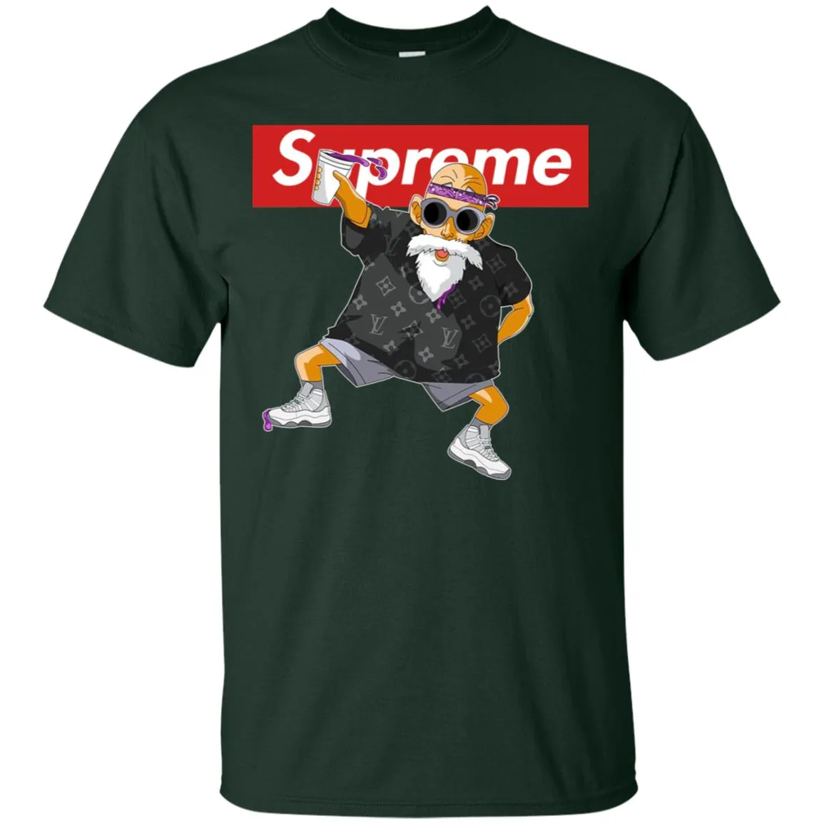 Supreme Kame Sennin Turtle Men Cotton T-Shirt