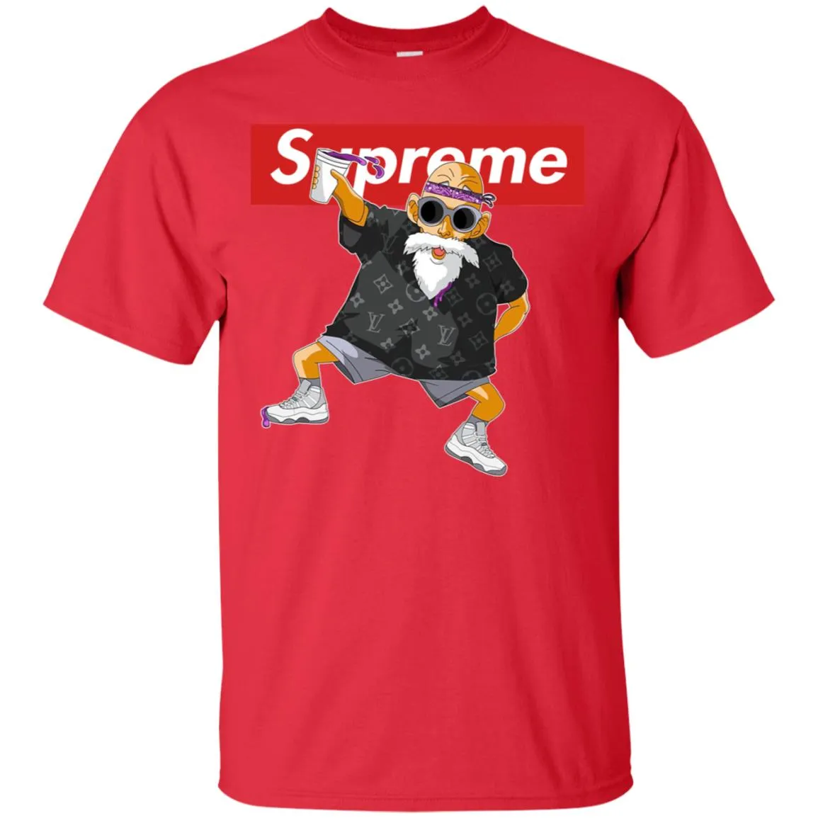 Supreme Kame Sennin Turtle Men Cotton T-Shirt