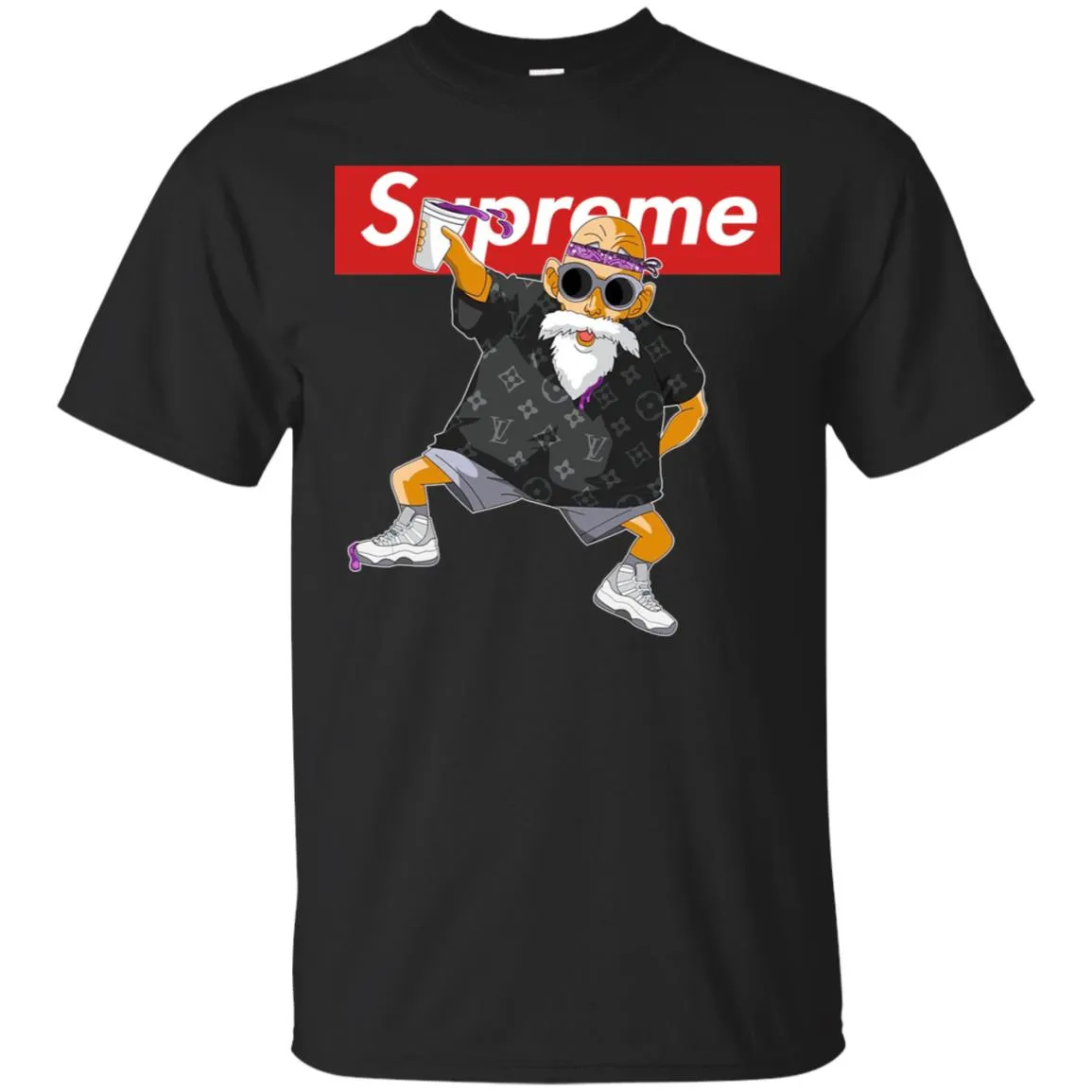 Supreme Kame Sennin Turtle Men Cotton T-Shirt