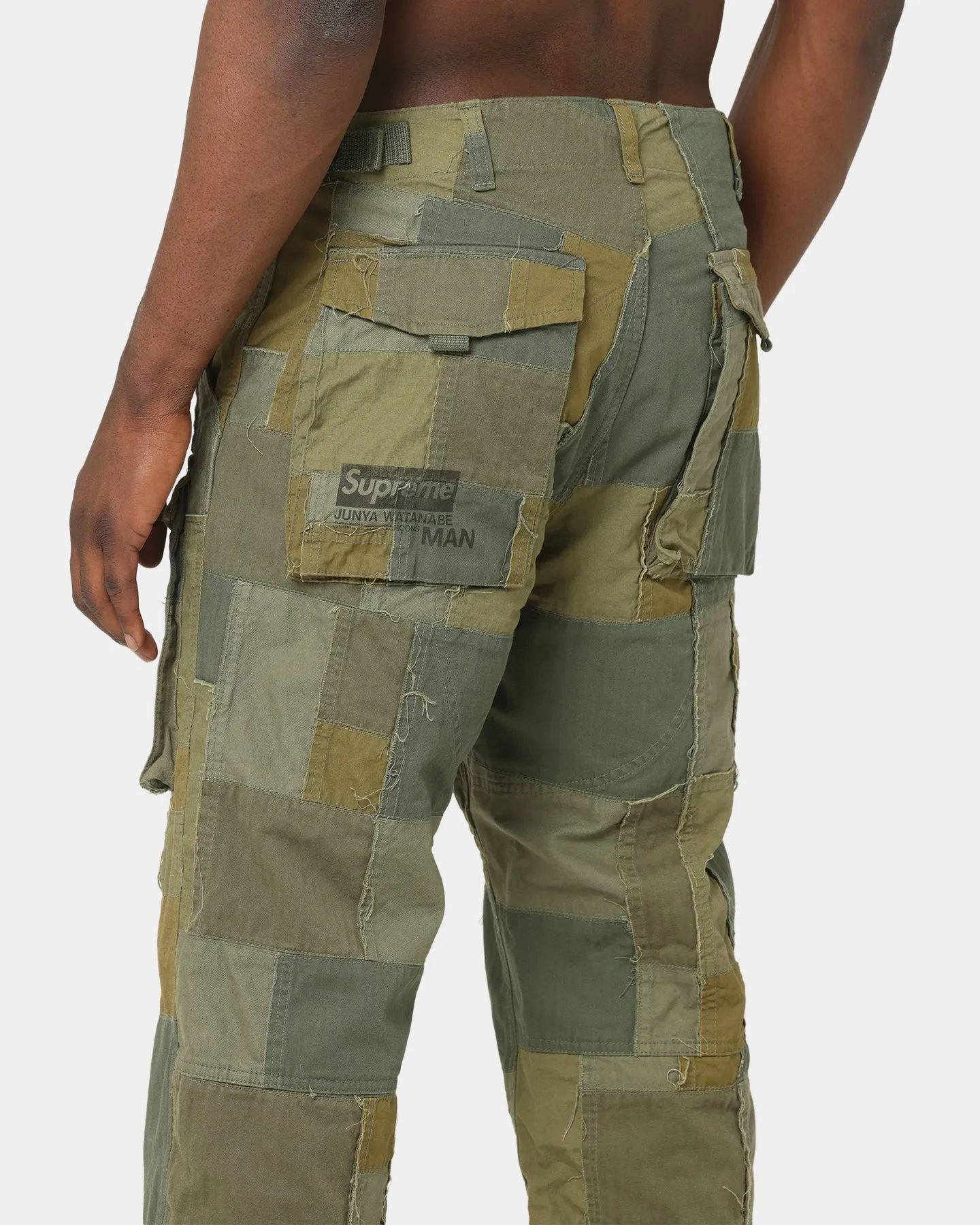 Supreme Supreme X Comme des Garçons Junya Patchwork Cargo Pants Olive