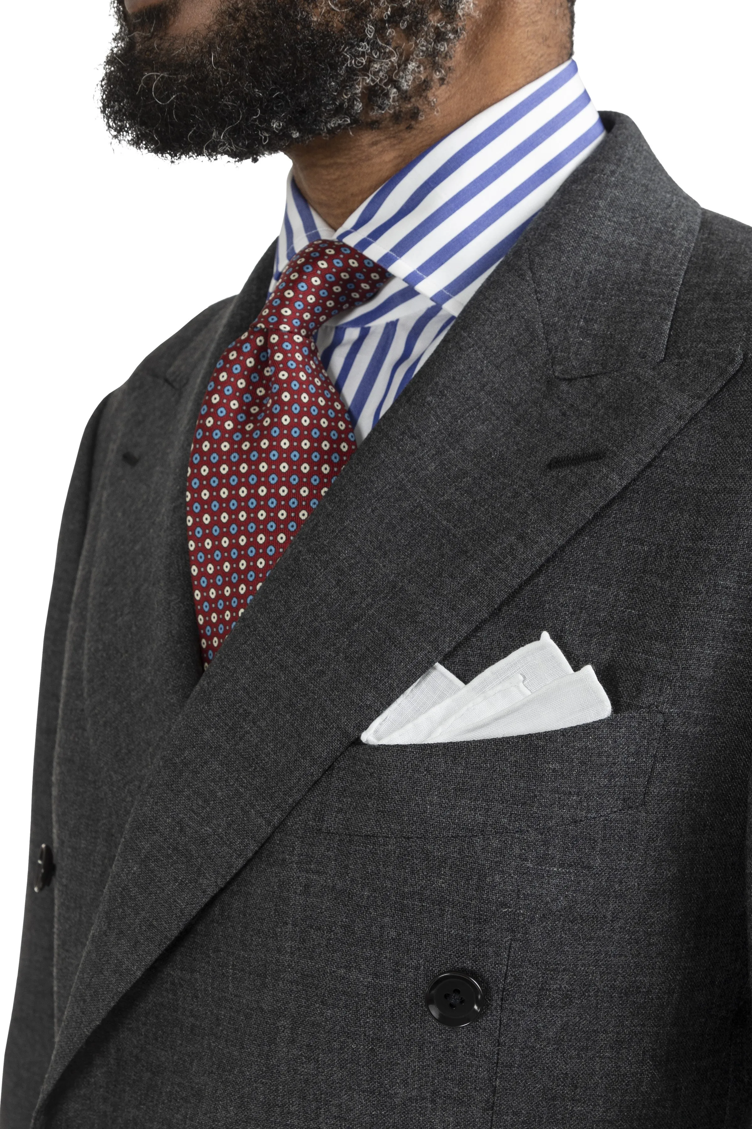 The Armoury Model 6 Grey Wool Harbour Breeze DB Sport Coat