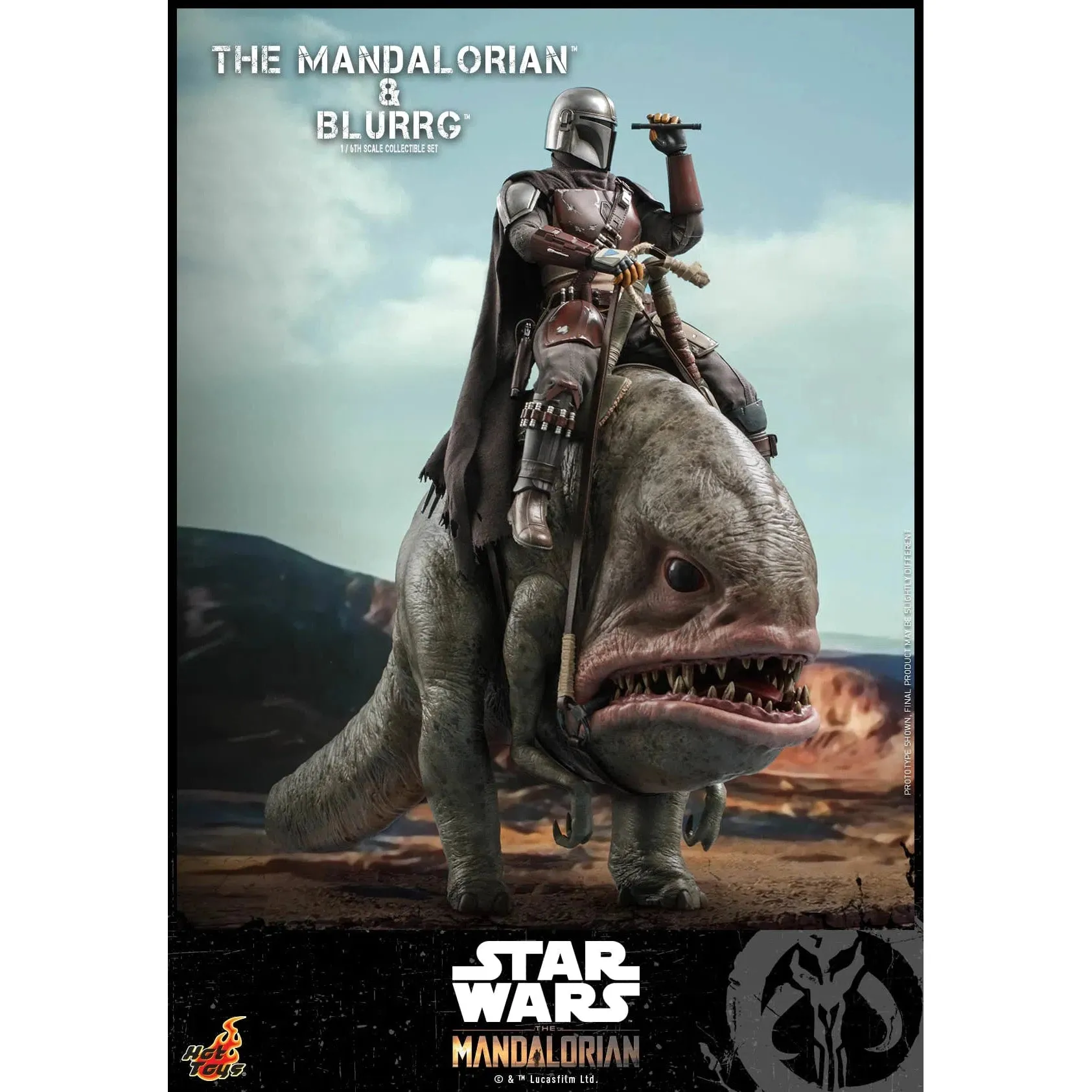 The Mandalorian & Blurrg Set: TMS046: The Mandalorian: Star Wars