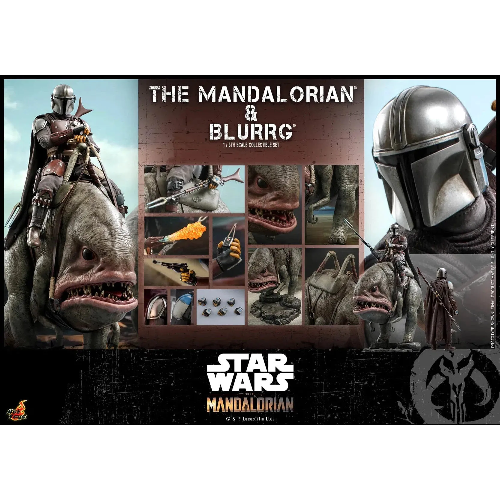 The Mandalorian & Blurrg Set: TMS046: The Mandalorian: Star Wars