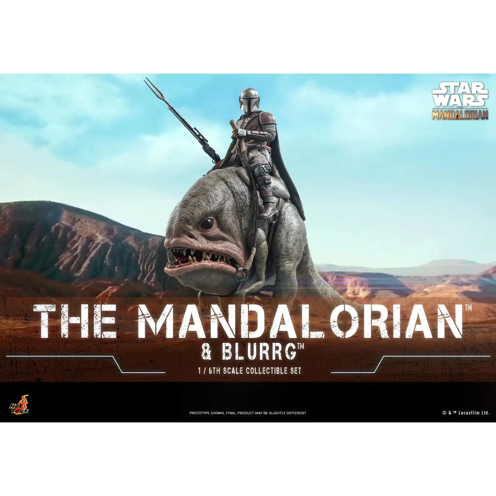 The Mandalorian & Blurrg Set: TMS046: The Mandalorian: Star Wars