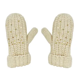 The Shimmer Sequin Knitted Mittens - KIDS