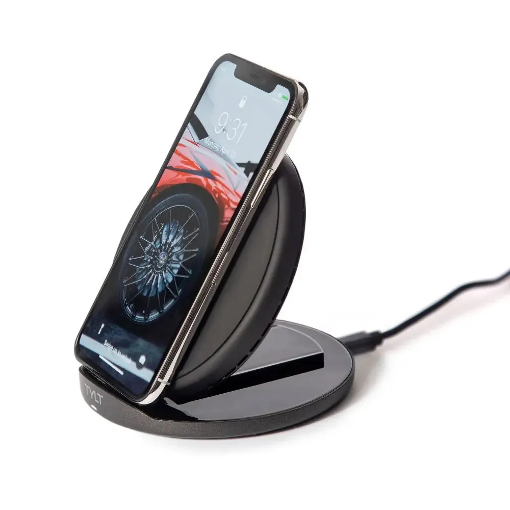 TYLT 10W Qi Wireless Charging Stand/Pad - Black