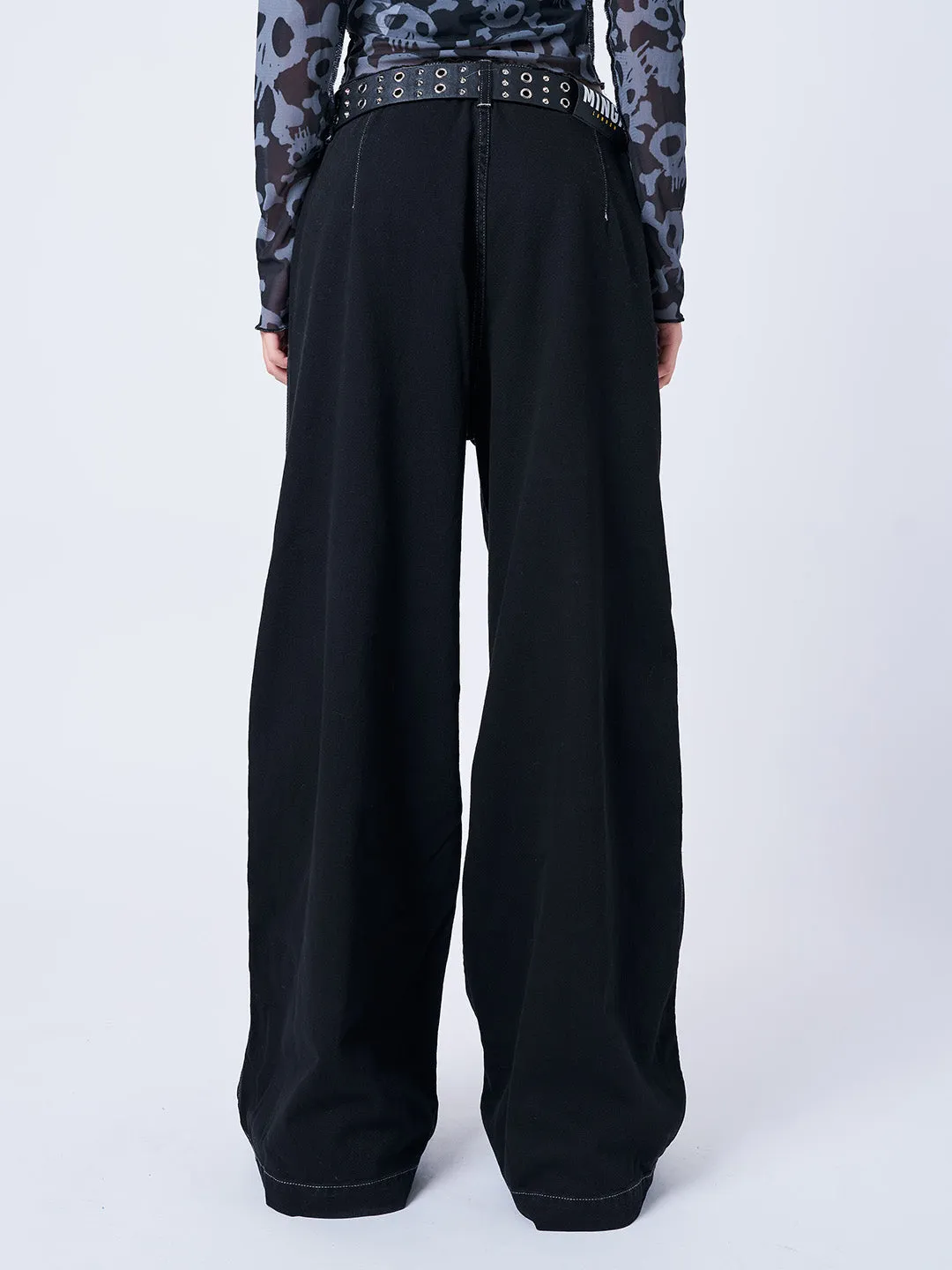 Tyra Black Utility Pockets Pants