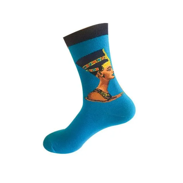 Unique Artistic Novelty Socks - Perfect for Men and Women Seeking Fun and Fashionable Footwear