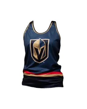 Vegas Golden Knights Womens Hockey Jersey Style Tank - Grey