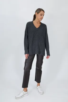 VIENNA V-NECK SWEATER IN CASHMERE BLEND