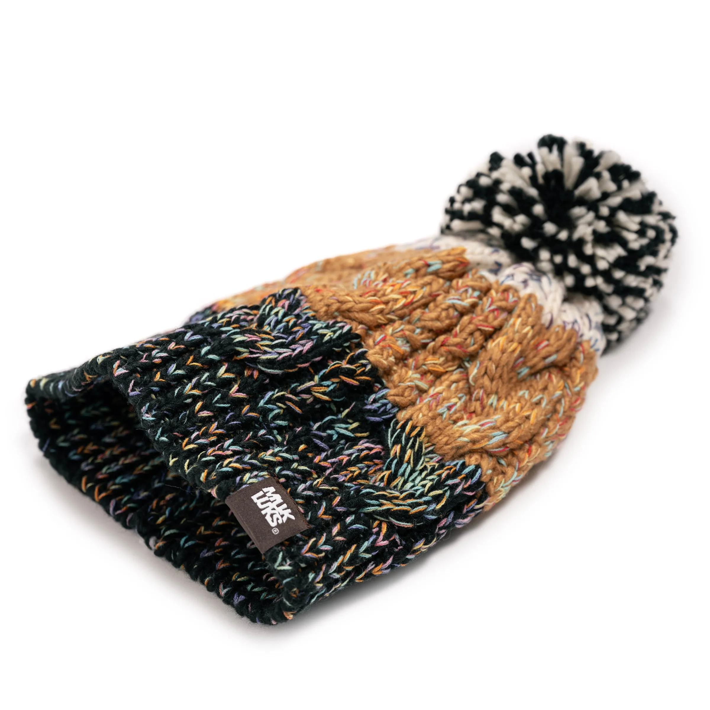 Women's Colorblock Stripe Cable Beanie