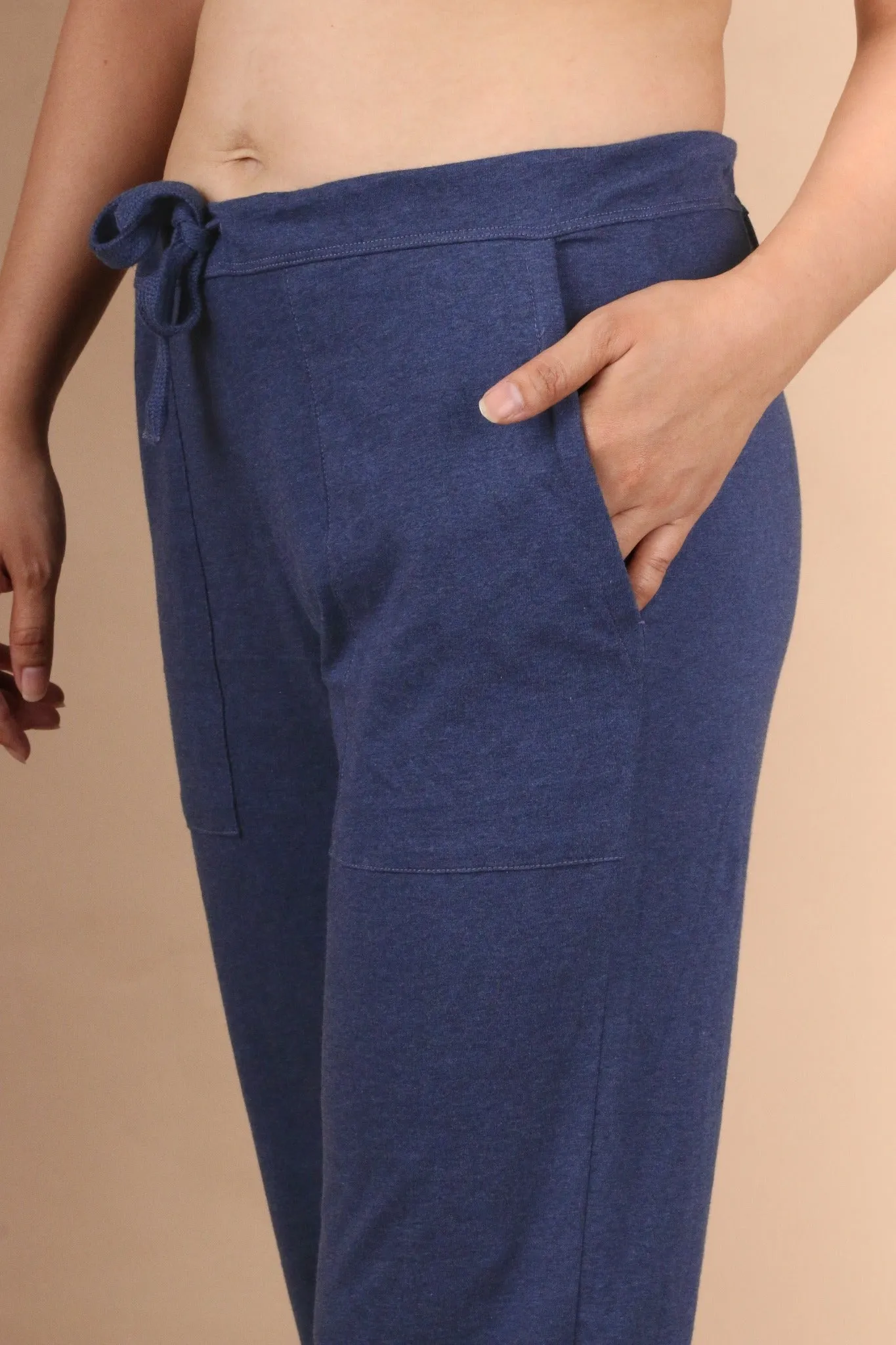 Women's Drawstring Pants with Patch Pockets