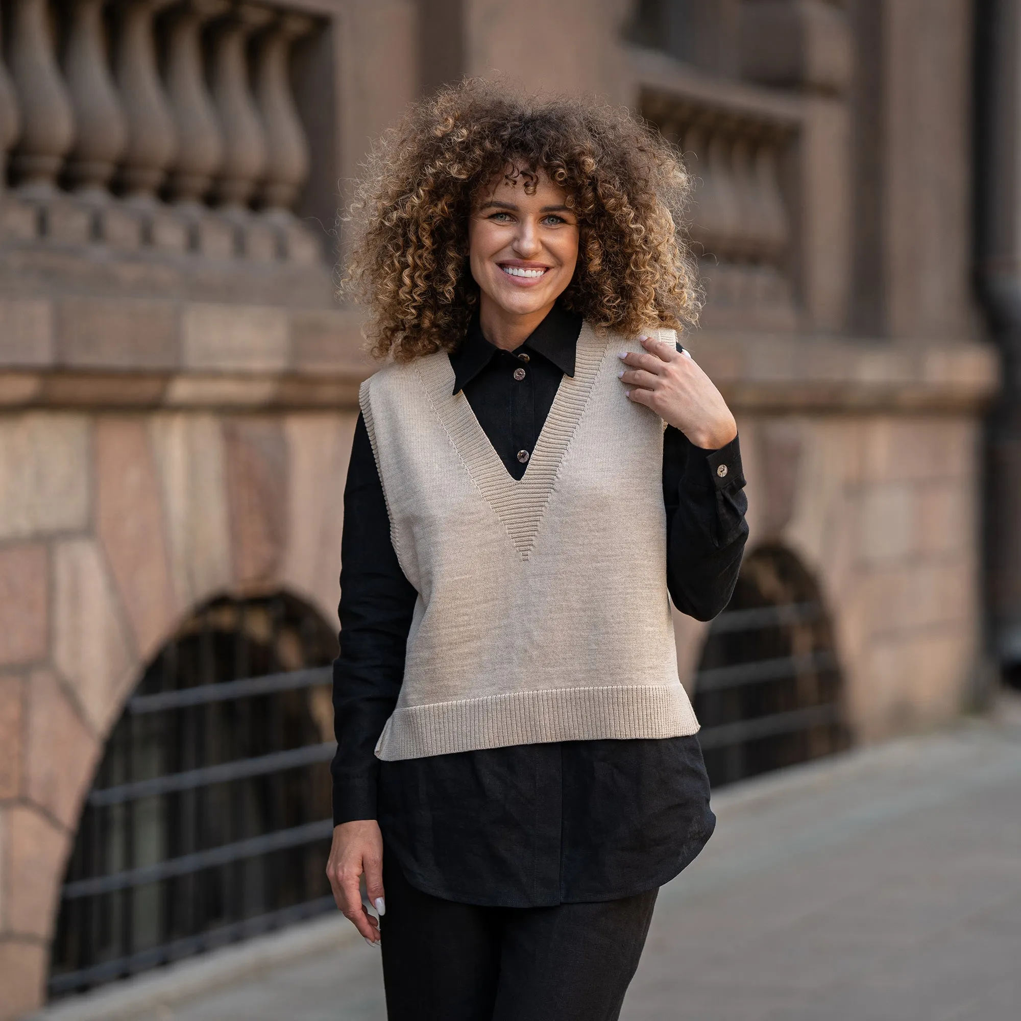 Women's Merino Wool Vest Isla