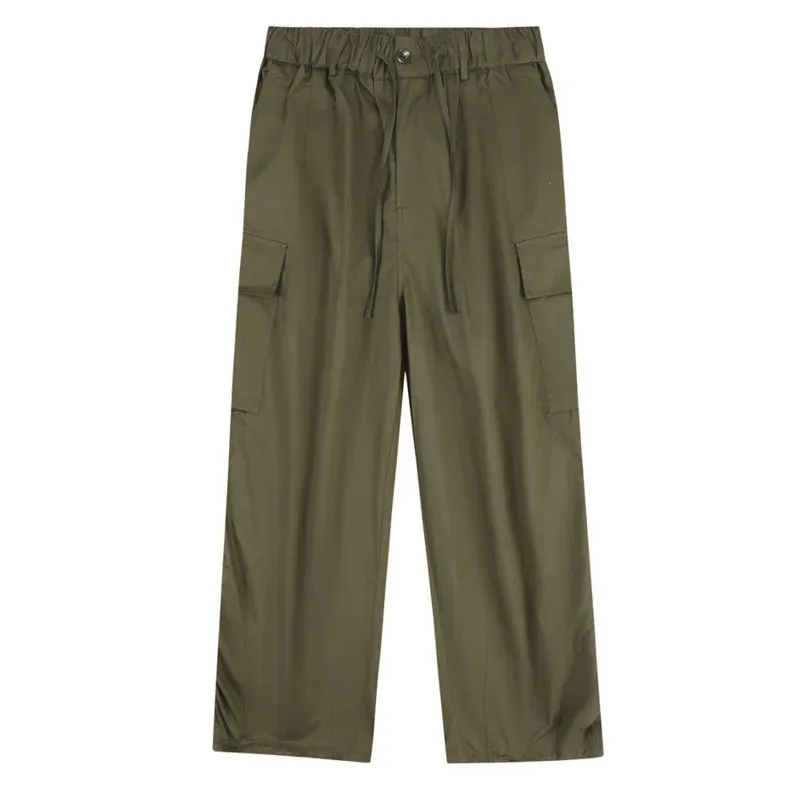 Women's Pull-On Wide Leg Baggy Cargo Pants