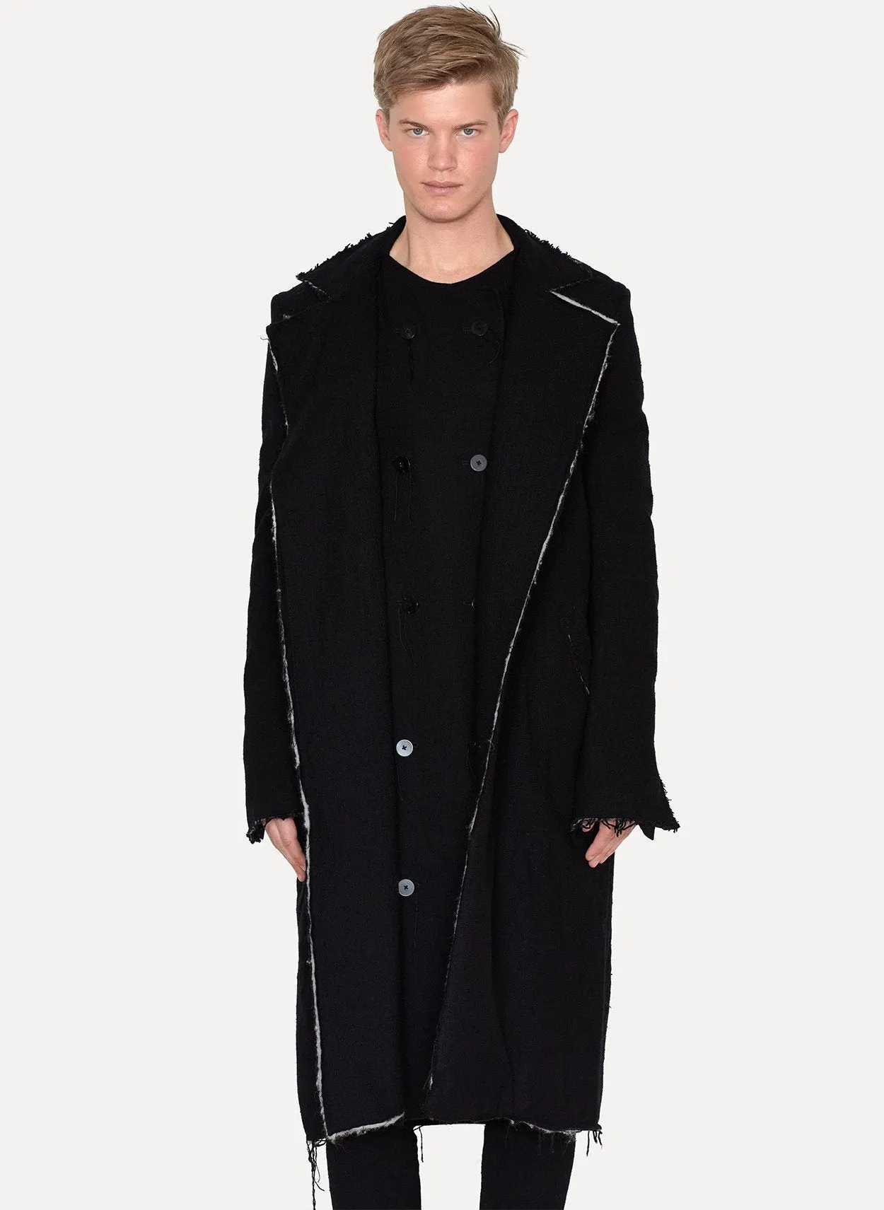 Wool Linen Long Padded Coat