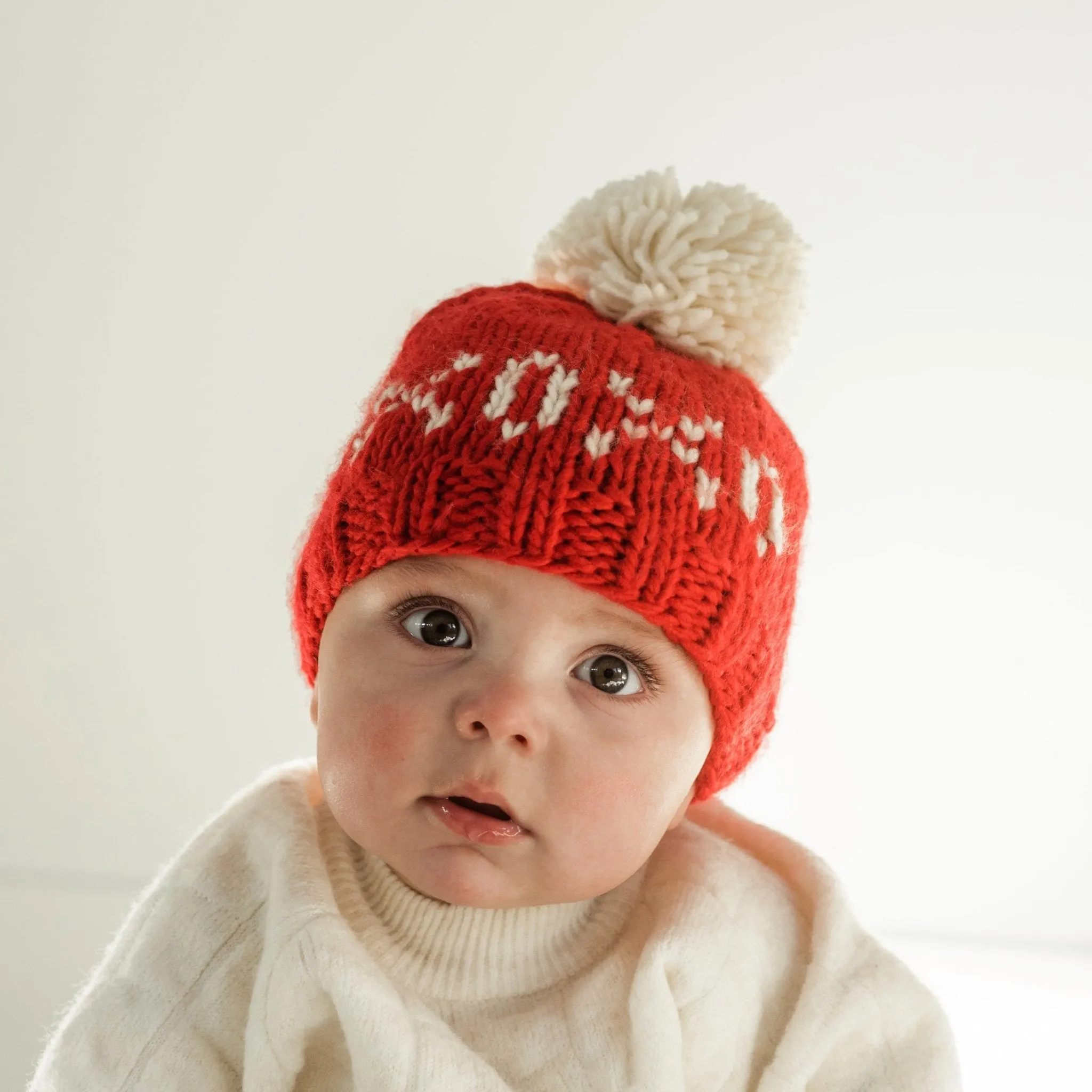 XOXO Red Valentine's Day Hand Knit Beanie Hat