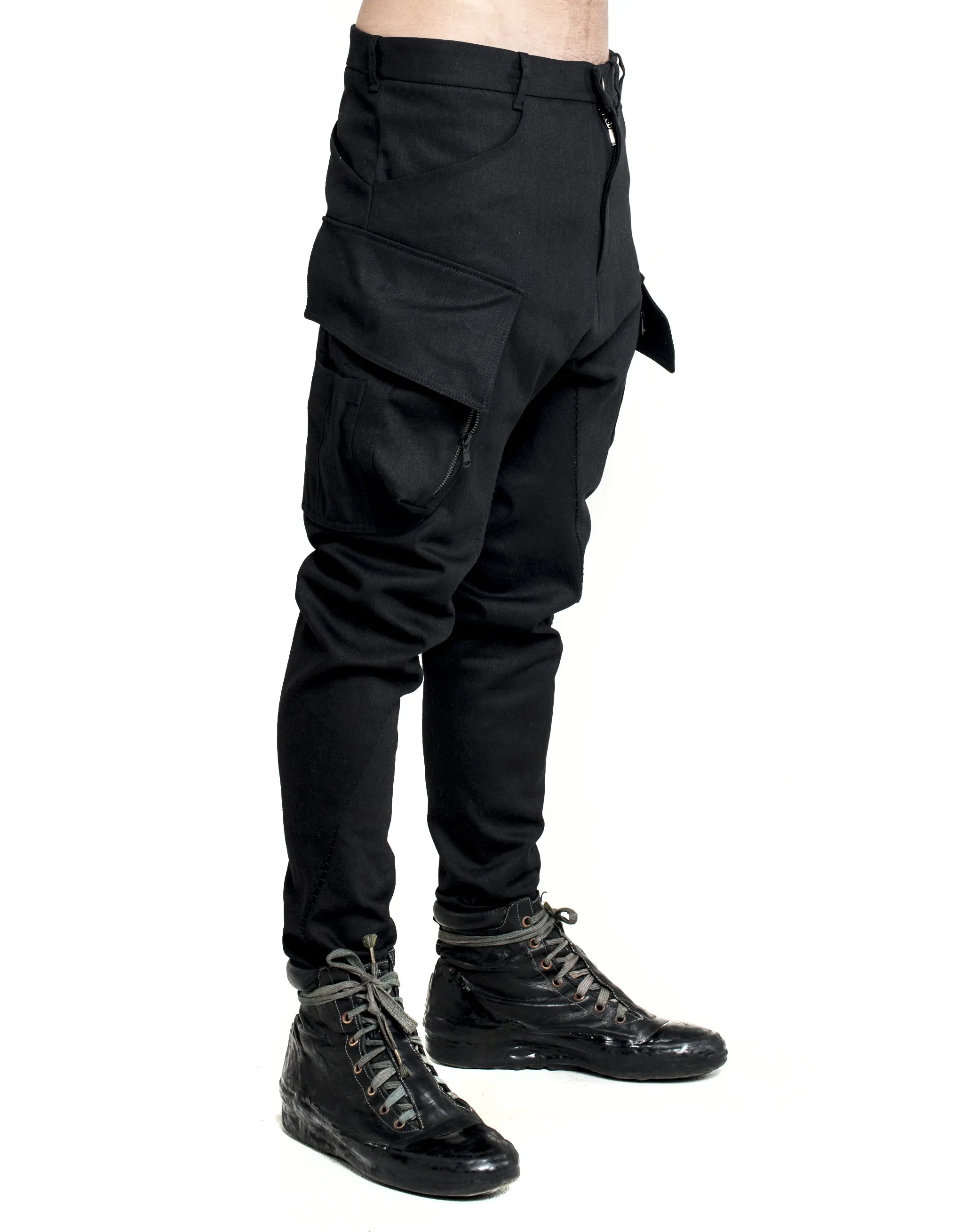 Zipped Cargo Pants